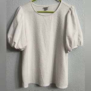 White Puff Sleeve Blouse